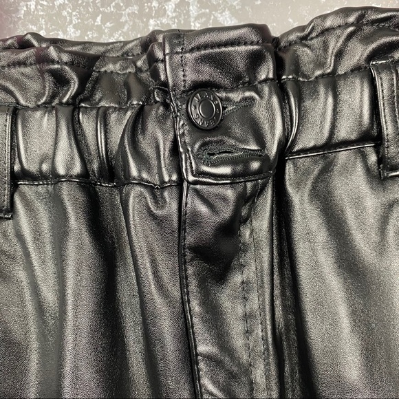 Sunset + Spring Track Stripe Faux Leather Skirt - Picture 8 of 11